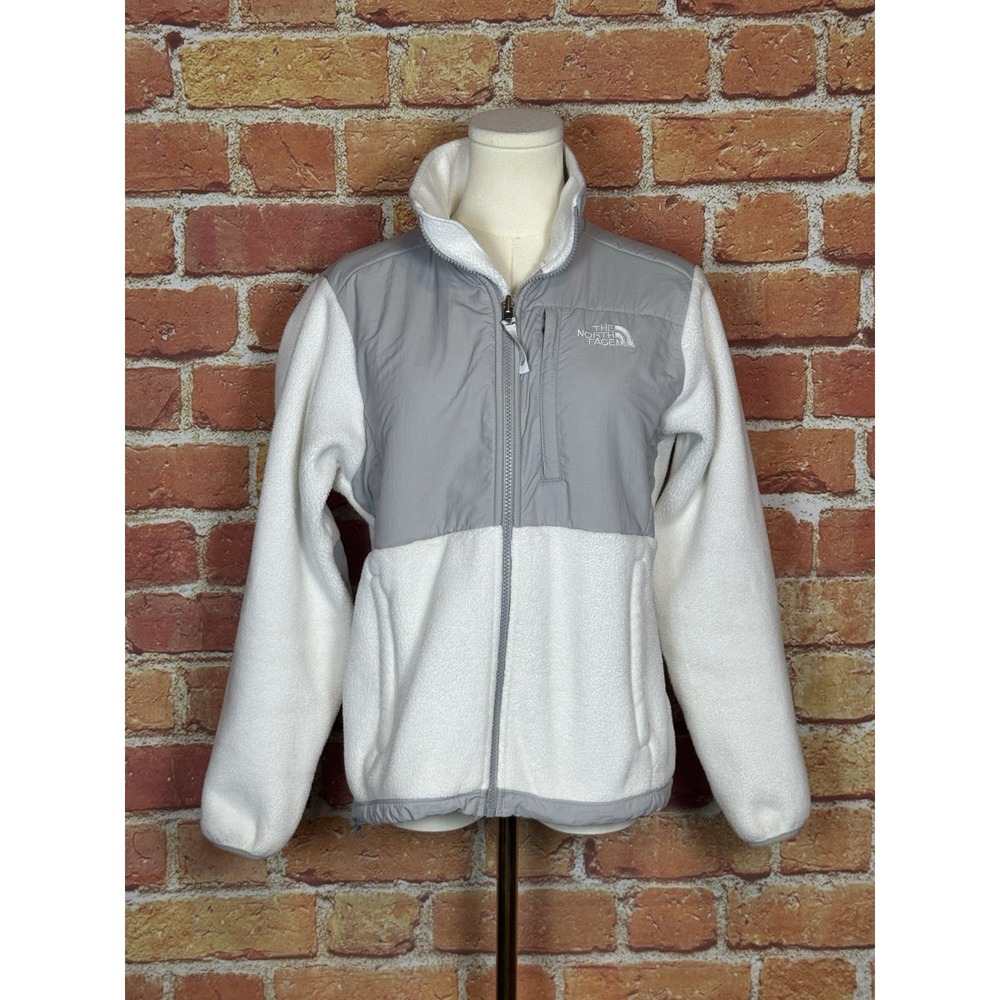North Face Jacket Women's Small Denali Fleece Full Zip Outdoor White‎ Gorpcore
